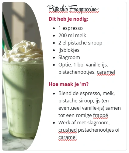 Pistachio Frappuccino