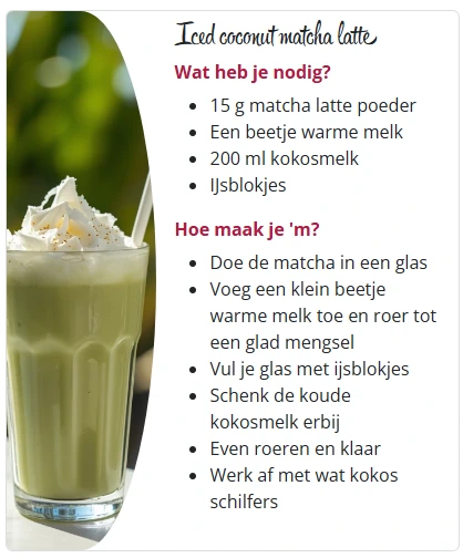 Iced Coconut Matcha Latte